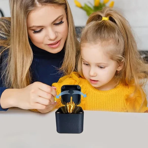 Middle Finger Surprise Gift Boxs Christmas Fun Prank Gift Offices Desk Home Decor Gift Decoration Toys Children Miniature Items 2
