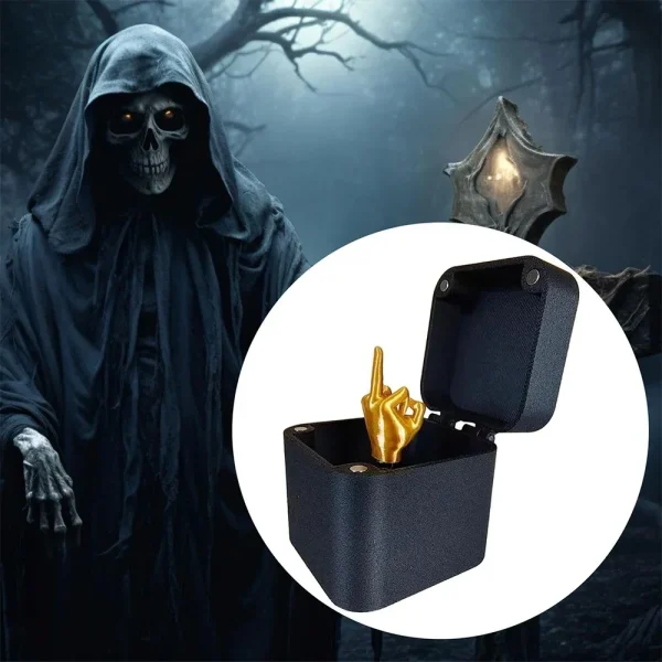 Middle Finger Surprise Gift Boxs Christmas Fun Prank Gift Offices Desk Home Decor Gift Decoration Toys Children Miniature Items 3