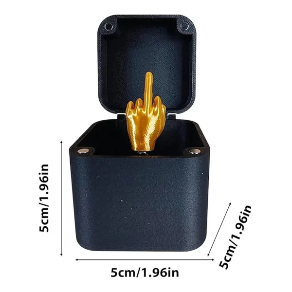 Middle Finger Surprise Gift Boxs Christmas Fun Prank Gift Offices Desk Home Decor Gift Decoration Toys Children Miniature Items 6