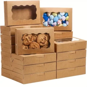 15/30pcs Kraft Paper Gift Boxes Cookies,Bread,Candy And More-Suitable For Thanksgiving,Christmas,Weddings,Birthdays 1