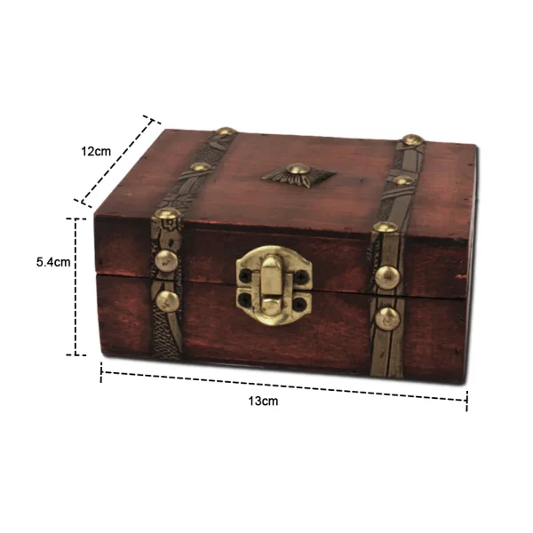 Retro Storage Box Jewelry Wood Wooden Lock Catch Organizers Vintage Gifts Container Sundries Organizer Storages Boxes 6