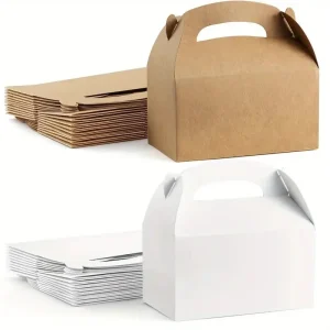 10/30 pack, party packaging box, kraft paper candy box, DIY party decoration cake box, packaging box, wedding decorations 1