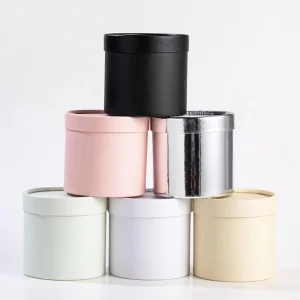 Y51B Flower Box Round Cardboard Gift Boxes Wedding Party Rose Flower Packaging Decor 1