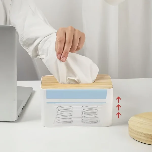 Paper Towel Spring Tray Tissue Box Automatic Rising Elastic Support Drawing Paper Holder Practical Home Gadgets 3