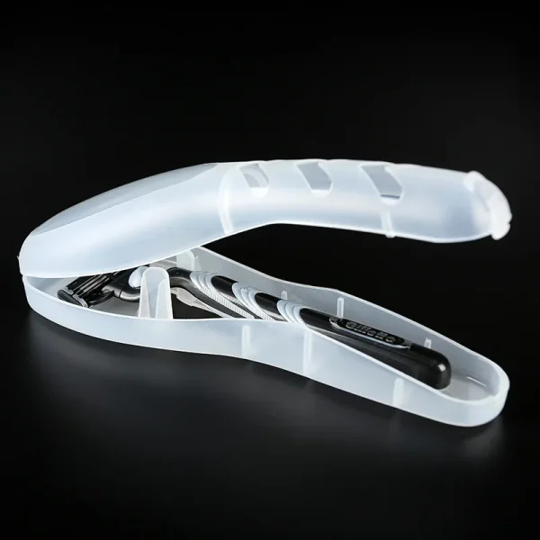 Handle Shaver Razor Box Case Portable Men's Razor Case Travel Box Blades Shaver Razor Holder Storage Box Case 2