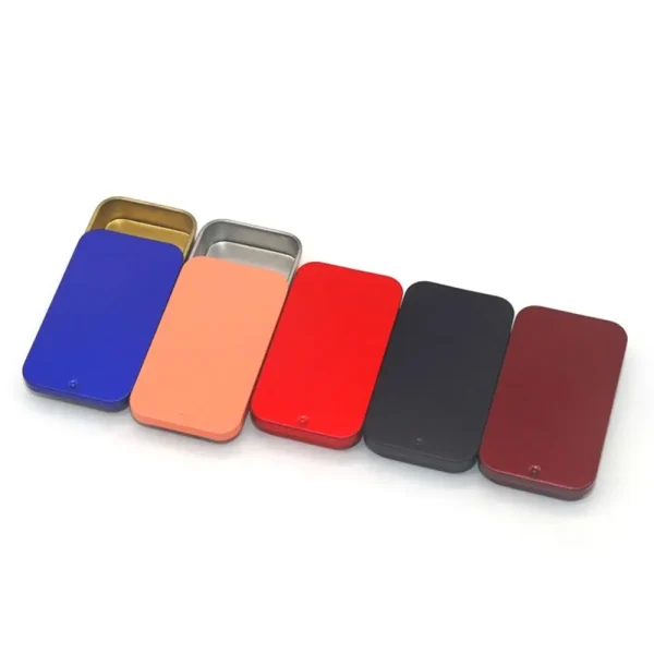 Rectangular Sliding Cover Push Pull Tin Box Candy Pills Aromatherapy Solid Ointment Drawer Type Small Iron Bird Training Tools 2