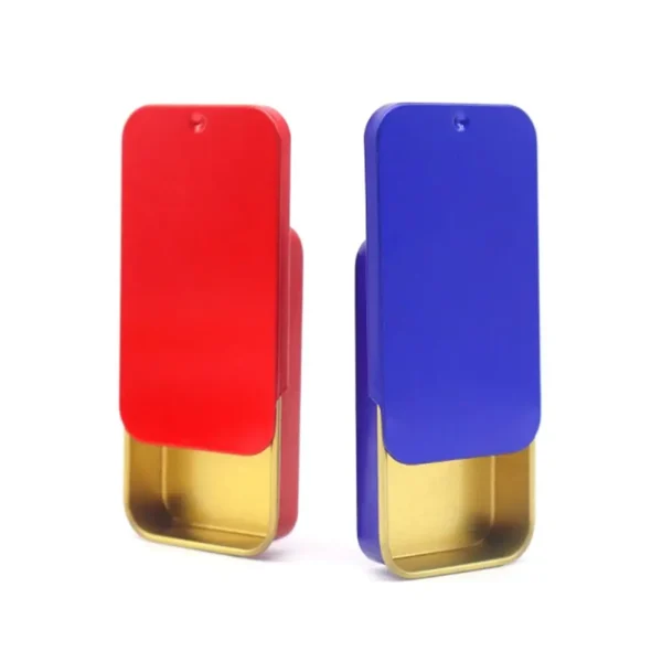 Rectangular Sliding Cover Push Pull Tin Box Candy Pills Aromatherapy Solid Ointment Drawer Type Small Iron Bird Training Tools 4