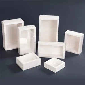 10Pcs Pull-Out Gift Boxes Drawer Kraft Paper Boxes with Clear Window Gift Jewelry Packaging Business Wedding Birthday Party 1