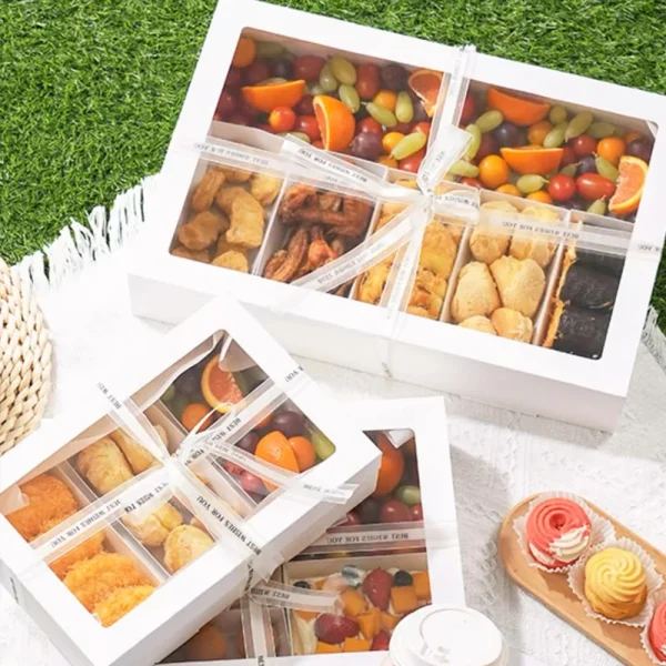 10Pcs Pull-Out Gift Boxes Drawer Kraft Paper Boxes with Clear Window Gift Jewelry Packaging Business Wedding Birthday Party 2