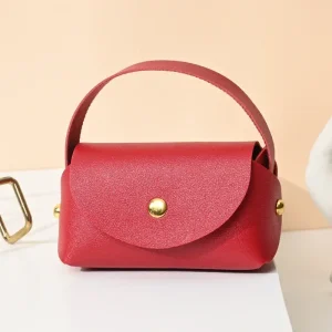 Solid Colors Leather Gift Bag Fashion Wedding Favors Candy Box Eid Mubarak Candy Gift Small Box Basket Jewelry Packaging Bags 1