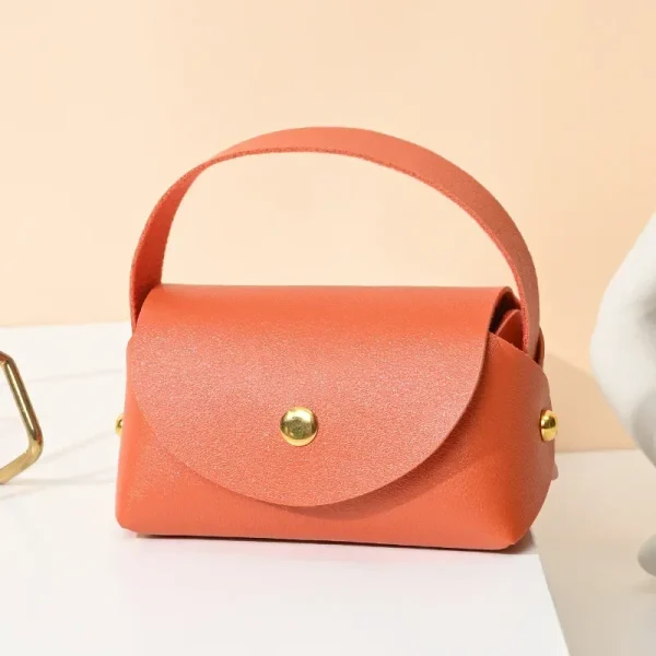 Solid Colors Leather Gift Bag Fashion Wedding Favors Candy Box Eid Mubarak Candy Gift Small Box Basket Jewelry Packaging Bags 4