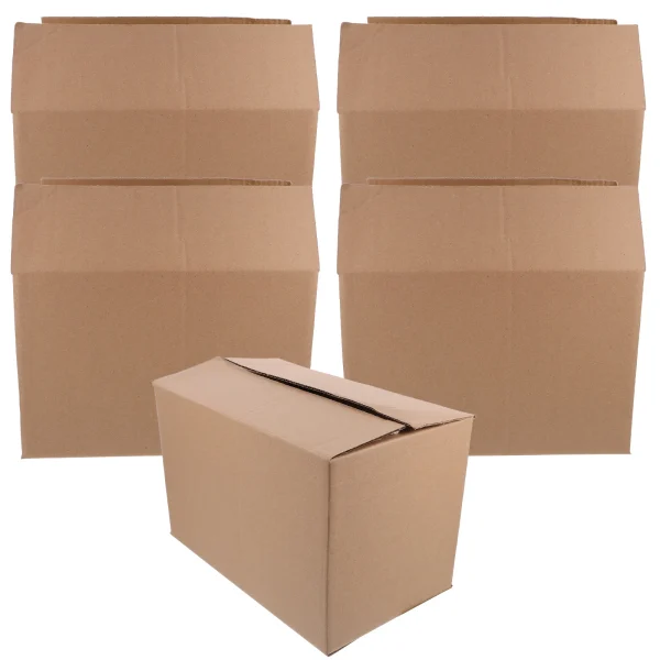 5Pcs Shipping Storage Cartons Boxes Cardboard Packaging Containers Storage Cartons Packing Cases Festive Supplies 1