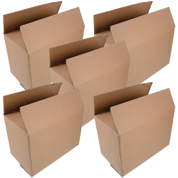 5Pcs Shipping Storage Cartons Boxes Cardboard Packaging Containers Storage Cartons Packing Cases Festive Supplies 2
