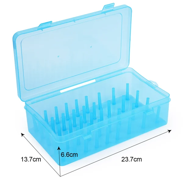 42 Axis Sewing Threads Box Bobbins Storage Case Transparent Needle Spool 24 Grids Organizer Household DIY Sewing Accessories 5