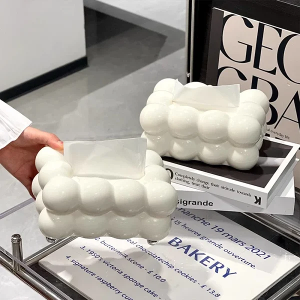 Cloud Design Tissue Box Living Room Coffee Table Towel Dispenser Desktop Paper Storage Holder Kitchen Decor Car Tissue Organizer 5