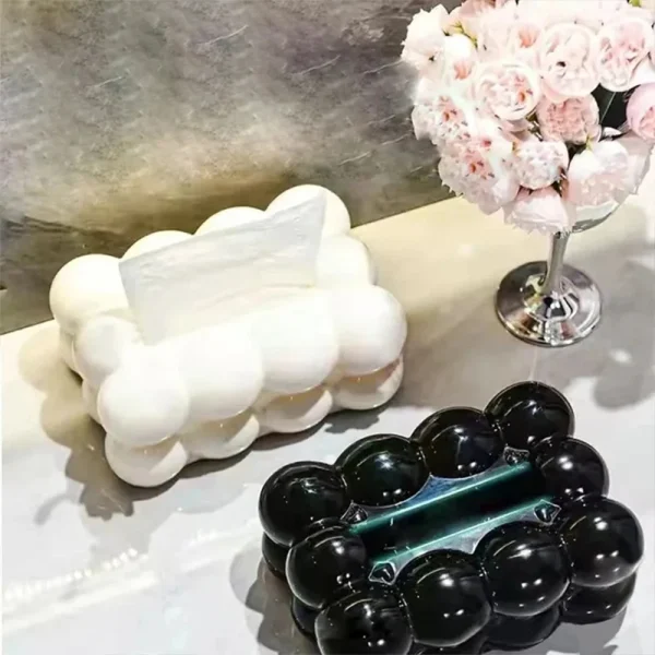 Cloud Design Tissue Box Living Room Coffee Table Towel Dispenser Desktop Paper Storage Holder Kitchen Decor Car Tissue Organizer 6
