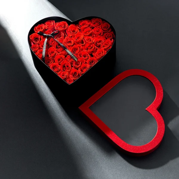 2 Pcs Love Gift Box Boxes for Packing Paper Flower Bridesmaid Gifts Heart-shaped 3