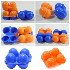 2/4 Grids Picnic Containers Holder Portable Egg Tray Organizer Case Egg Storage Box 1