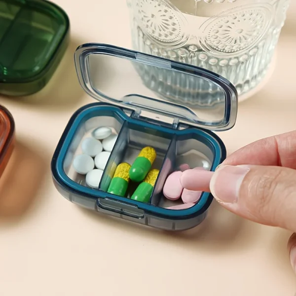 Mini Medicine Pills Box Drug Storage Box Pills Dispenser Tablet Pillbox Case Container Portable Pill Organizer 1
