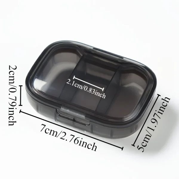 Mini Medicine Pills Box Drug Storage Box Pills Dispenser Tablet Pillbox Case Container Portable Pill Organizer 2