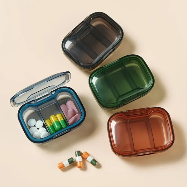 Mini Medicine Pills Box Drug Storage Box Pills Dispenser Tablet Pillbox Case Container Portable Pill Organizer 3