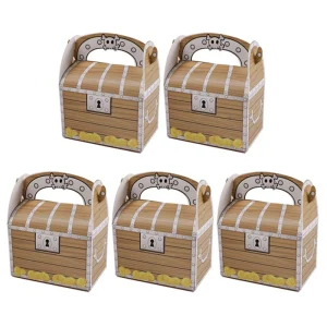 5/10/20pcs Treasure Goodies Box Pirate Party Favor Pirate Theme Decoration Candy Biscuit Pack Box for Halloween Party Supplies 1