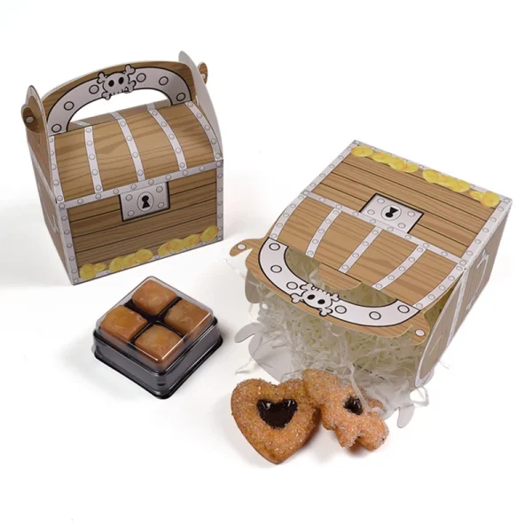 5/10/20pcs Treasure Goodies Box Pirate Party Favor Pirate Theme Decoration Candy Biscuit Pack Box for Halloween Party Supplies 3