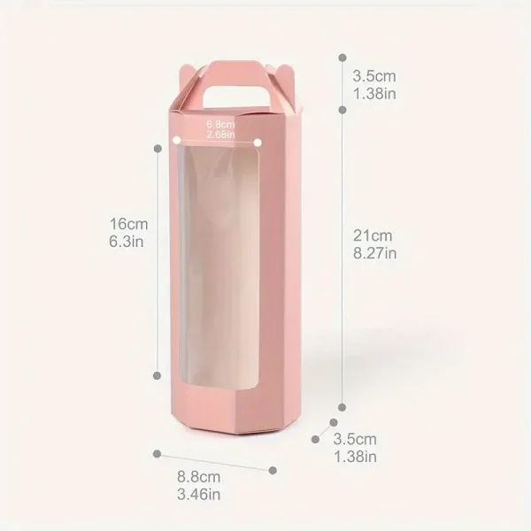 5/10pcs Fashionable Octagonal Clear Window Gift Boxes for Flowers and Gifts, Birthday Wedding Valentine's Day 5