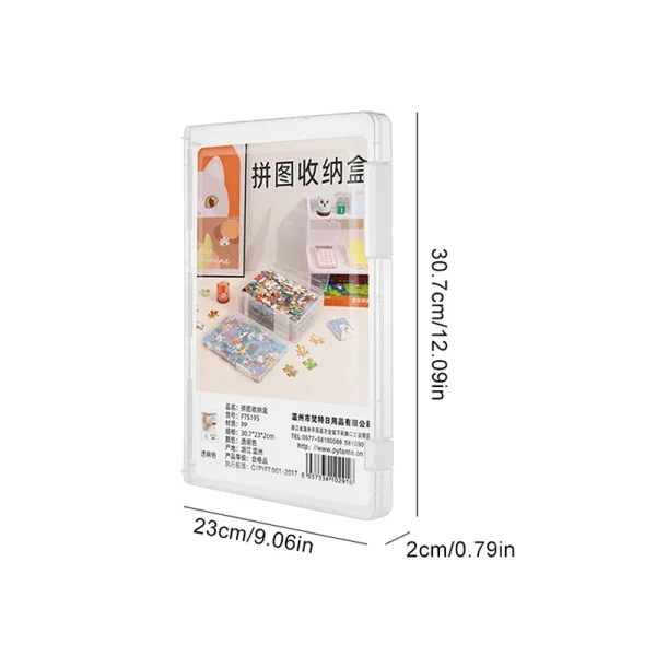 Useful Puzzle Storage Container PP Material Puzzle Organizer with Cover Waterproof Puzzle Storage Holder Storing Box 6