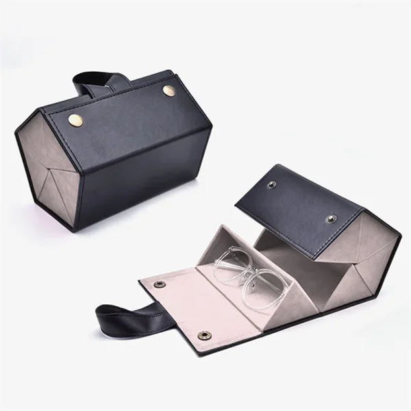 Sunglasses Organizer 3/5Grids Portable Glasses Case Multiple Pairs Eyeglasses Storage Box Hanging Eyewear Holder for Home Travel 4