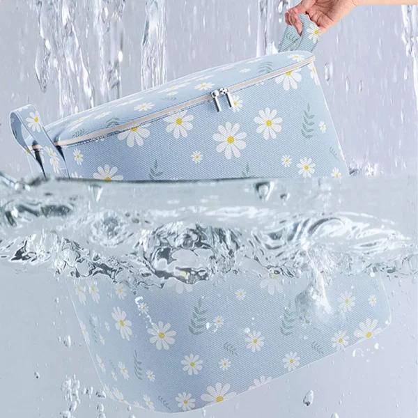 Large capacity household non-woven storage bag quilt clothing storage box wardrobe portable moving bag storage box with handle 2