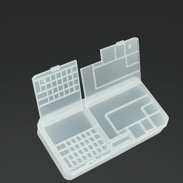 Multifunctional Mobile Phone Repair Storage Box For IC Part Smartphone Opening Tool Collector Clear Rectangle Plastic Storager 1