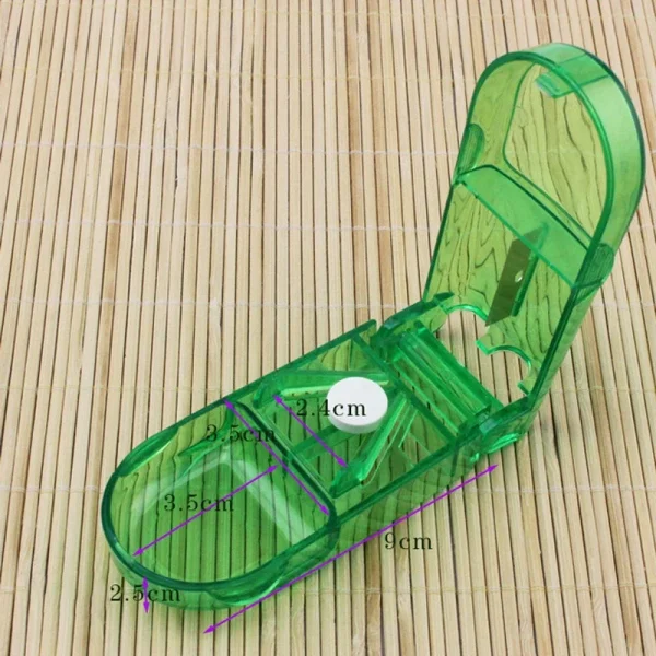 Pill Cutter Splitter Divide Medicine Organizer Drug Slicer Half Storage Compartment Box Medicine Tablet Storage Container 4