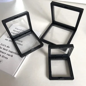 L/M/S Simple Film Suspension Box Transparent PE Film Jewelry Box Ins Style Earrings Necklace Storage Packaging Storage Container 1