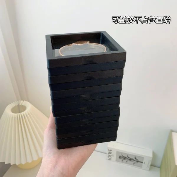 L/M/S Simple Film Suspension Box Transparent PE Film Jewelry Box Ins Style Earrings Necklace Storage Packaging Storage Container 5