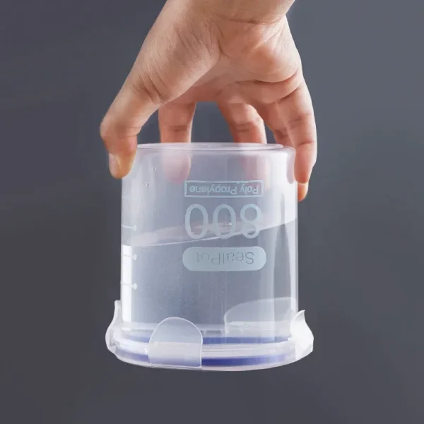 Plastic Sealed Tank Large Capacity Crisper Kitchen Organize Grain Storage Box With Scale Sealed Box Clear Jar Spice Container 6