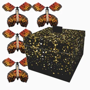 Creative Surprise Flying Butterfly Box Prank DIY Butterfly Explosion Gift Box Party Decorations 1