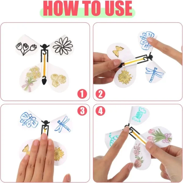 Creative Surprise Flying Butterfly Box Prank DIY Butterfly Explosion Gift Box Party Decorations 5