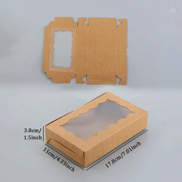 10pcs Cake Boxes With Window Bakery Boxes Pastry Boxes For Cake Pastries Chocolates Cupcakes Birthday Wedding Valentine's Day 3