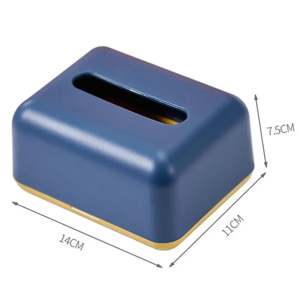 Simplicity Solid Color Napkin Holder Plastic Large Storage Tissue Case Fashion Car Tissue Box High Quality Paper Towel Box 6