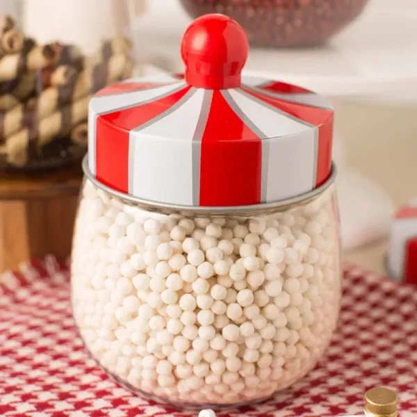 Home Kitchen Plastic Transparent Airtight Jar Cuisine Coffee Bean Candy Organiseurs De Rangement Storage Container Cookie Box 4