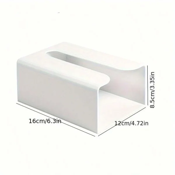 [Thickened Multifunctional Tissue Box] Creative Punch-Free Tissue Box Wall-Mounted Toilet Tissue Box 2