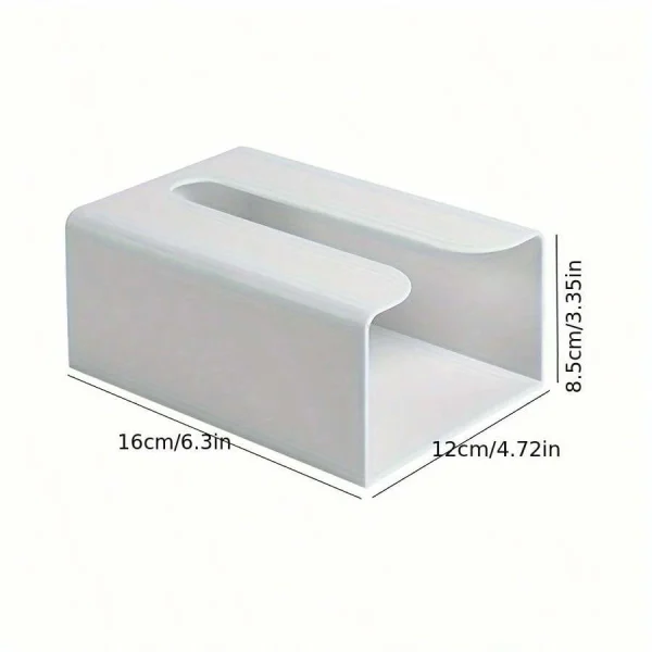 [Thickened Multifunctional Tissue Box] Creative Punch-Free Tissue Box Wall-Mounted Toilet Tissue Box 5