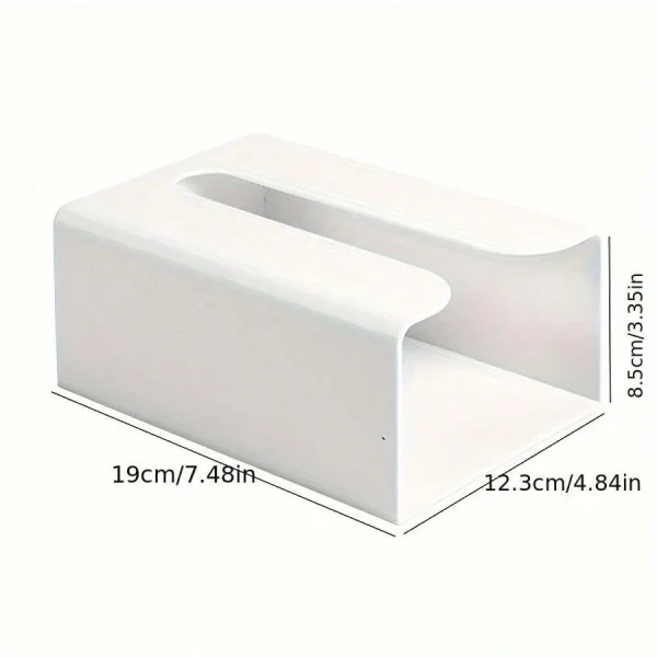 [Thickened Multifunctional Tissue Box] Creative Punch-Free Tissue Box Wall-Mounted Toilet Tissue Box 6