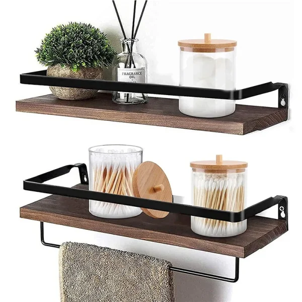 Cotton Swab Organizer Storage Bamboo Cover Acrylic Round Organizer Makeup Storage Box Container Acrylic Storage Box 3