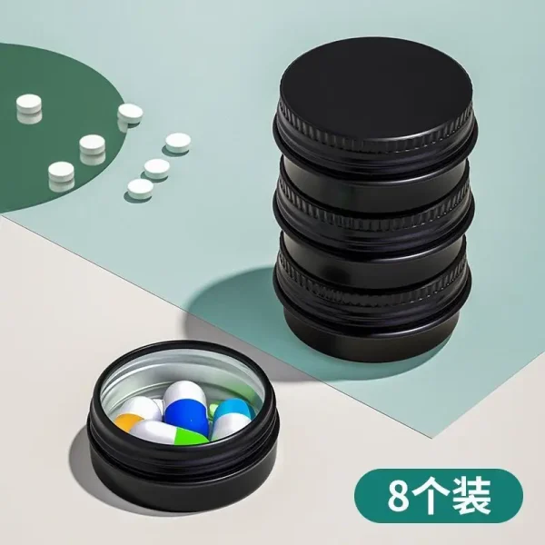 Portable Solid Color Mini Tin Box Tea Sealed Jar Packing Boxes Jewelry Candy Small Storage Can Coin Earring Headphones Gift Case 4