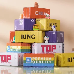 New Container Mini Iron Box Small Container Model Storage Box Creative Desktop Ornament Storage Rack Multi-Functional Metal Box 1