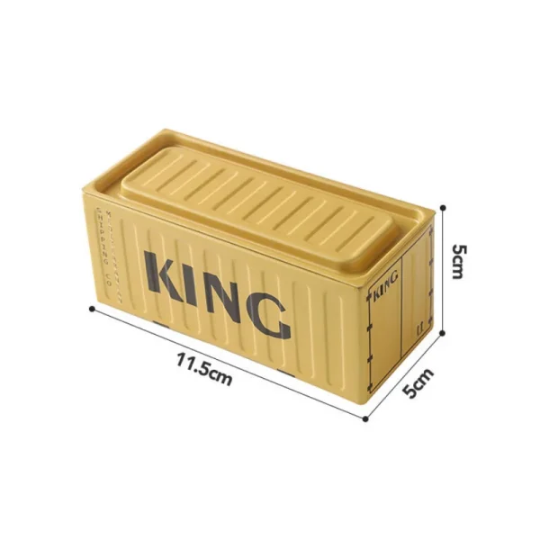New Container Mini Iron Box Small Container Model Storage Box Creative Desktop Ornament Storage Rack Multi-Functional Metal Box 2