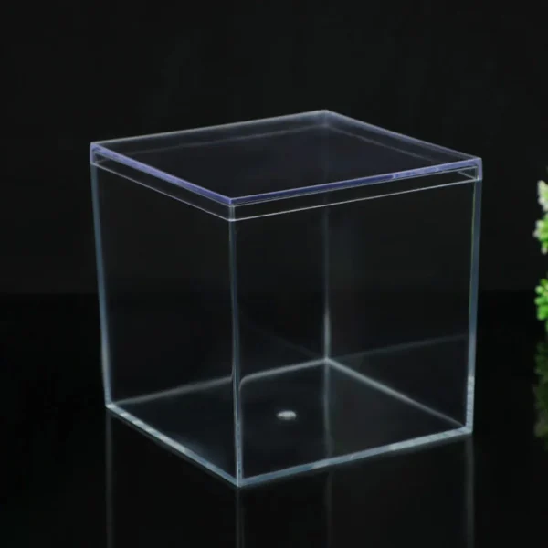 10 Pcs Packing Box Gift Container Party Candy Bag Containers Cookie for Giving Square Acrylic Boxes Cake Storage Packaging Case 4