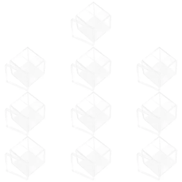 10 Pcs Packing Box Gift Container Party Candy Bag Containers Cookie for Giving Square Acrylic Boxes Cake Storage Packaging Case 6
